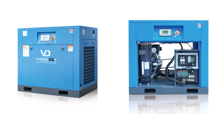 Belt Driven Fixed Speed Screw Air Compressor(图1)