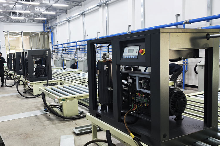 Testing of air compressors before leaving the factory(图1)